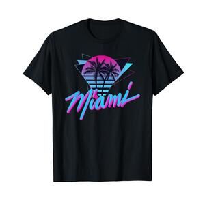 Miami Palm Trees Vaporwave Synthwave 80S T-Shirt